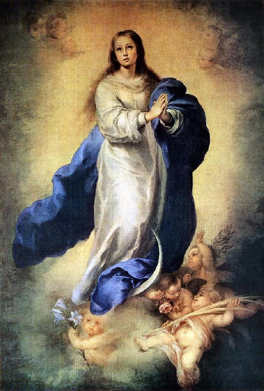 MURILLO, Bartolome Esteban Immaculate Conception sg Norge oil painting art